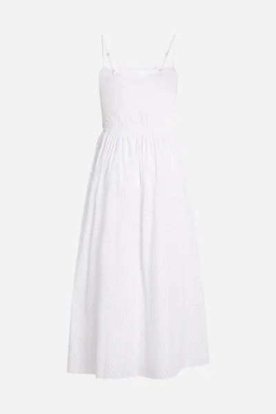 Šaty Karl Lagerfeld Kl Burnout Dress White
