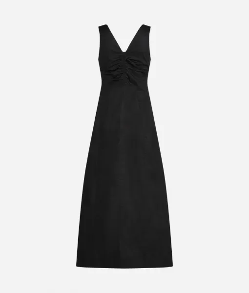 Šaty Karl Lagerfeld Cotton Day Dress Black