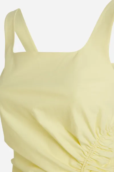 Šaty Karl Lagerfeld Gathered Stretch Dress Elfin Yellow