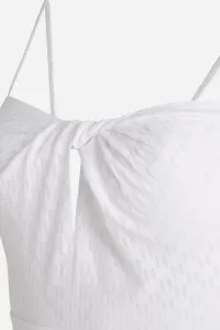 Šaty Karl Lagerfeld Kl Burnout Dress White