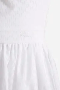 Šaty Karl Lagerfeld Kl Burnout Dress White