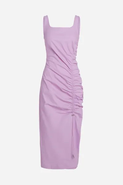 Šaty Karl Lagerfeld Gathered Stretch Dress Orchid Bouquet