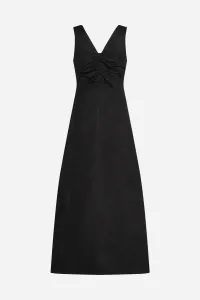 Šaty Karl Lagerfeld Cotton Day Dress Black
