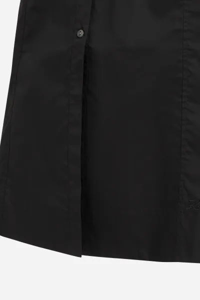 Šaty Karl Lagerfeld Cotton Day Dress Black