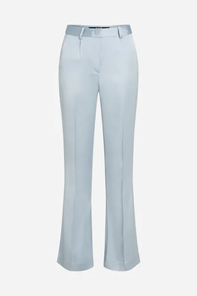 Nohavice Karl Lagerfeld Fluid Satin Tailored Pants Cashmere Blue