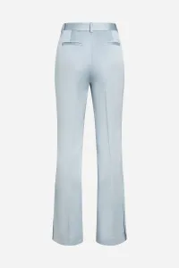 Nohavice Karl Lagerfeld Fluid Satin Tailored Pants Cashmere Blue