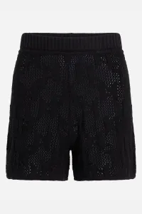 Šortky Karl Lagerfeld Monogram Knit Shorts Black