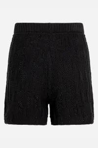 Šortky Karl Lagerfeld Monogram Knit Shorts Black