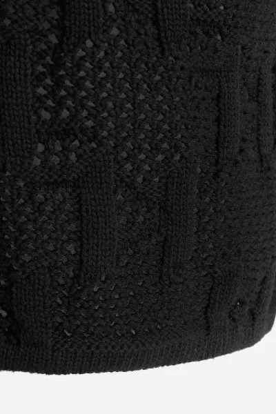 Šortky Karl Lagerfeld Monogram Knit Shorts Black
