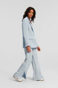 Sako Karl Lagerfeld Fluid Satin Tailored Blazer Cashmere Blue