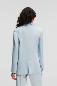Sako Karl Lagerfeld Fluid Satin Tailored Blazer Cashmere Blue