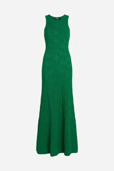 Šaty Karl Lagerfeld Monogram Knit Dress Pristine