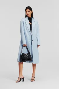 Kabát Karl Lagerfeld Soft Tailored Coat Cashmere Blue