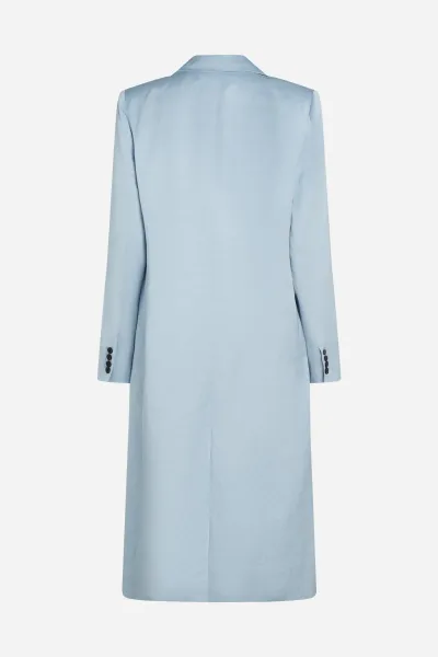 Kabát Karl Lagerfeld Soft Tailored Coat Cashmere Blue