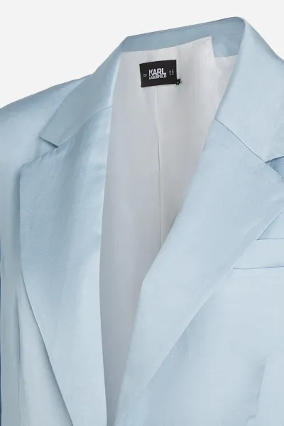 Kabát Karl Lagerfeld Soft Tailored Coat Cashmere Blue