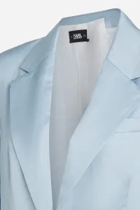 Kabát Karl Lagerfeld Soft Tailored Coat Cashmere Blue