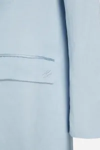 Kabát Karl Lagerfeld Soft Tailored Coat Cashmere Blue