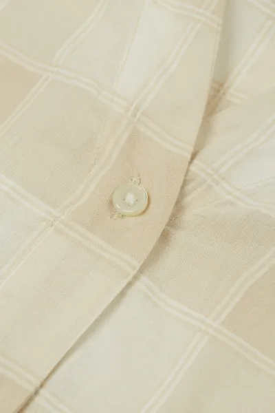 Košeľa Woolrich Check Voile Shirt Light Oak Buffalo