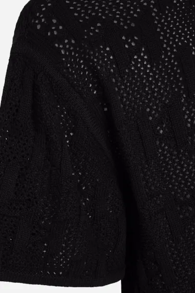 Sveter Karl Lagerfeld Monogram Knit T-Shirt Black