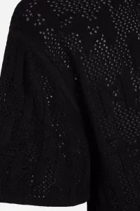 Sveter Karl Lagerfeld Monogram Knit T-Shirt Black