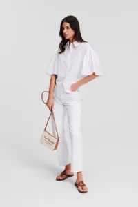 Košeľa Karl Lagerfeld Kl Burnout Shirt White