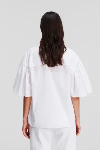 Košeľa Karl Lagerfeld Kl Burnout Shirt White
