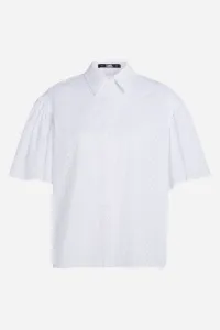 Košeľa Karl Lagerfeld Kl Burnout Shirt White