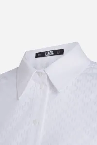 Košeľa Karl Lagerfeld Kl Burnout Shirt White