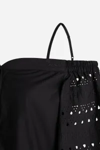 Blúzka Karl Lagerfeld Off Shoulder Embroidery Top Black