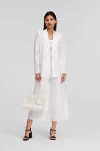Sako Karl Lagerfeld Embroidery Blazer White