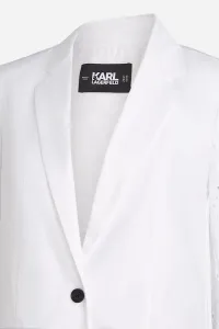 Sako Karl Lagerfeld Embroidery Blazer White
