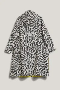 Kabát Karl Lagerfeld Printed Parka Elektrika Black/White