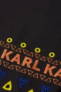 Šortky Karl Lagerfeld Embroidered Shorts Black