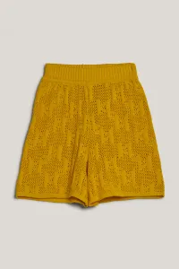Šortky Karl Lagerfeld Monogram Knit Shorts Blazing Yellow