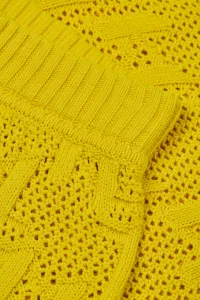 Šortky Karl Lagerfeld Monogram Knit Shorts Blazing Yellow