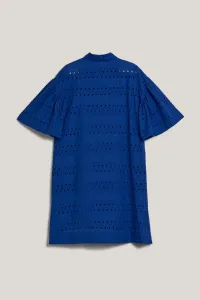 Šaty Karl Lagerfeld Sslv Embroidery Shirt Dress Dazzling Blue