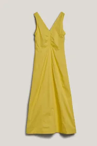 Šaty Karl Lagerfeld Cotton Day Dress Blazing Yellow