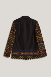 Sako Karl Lagerfeld Embroidery Blazer Black