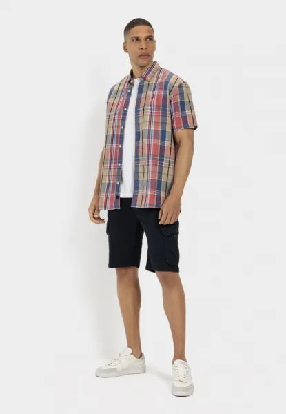Košeľa Camel Active Shortsleeve Shirt Faded Red