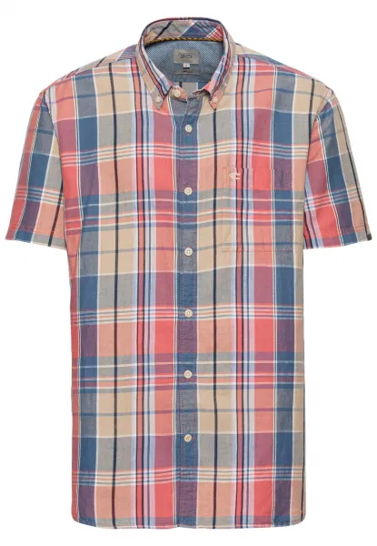 Košeľa Camel Active Shortsleeve Shirt Faded Red