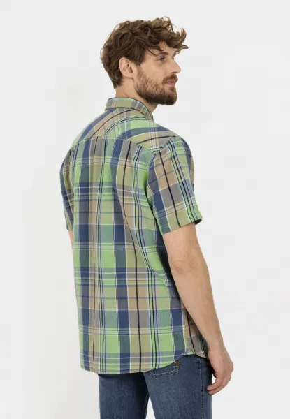 Košeľa Camel Active Shortsleeve Shirt Teal/Greengreen