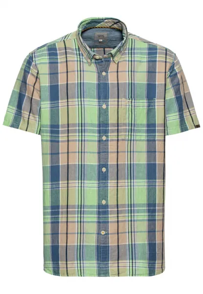 Košeľa Camel Active Shortsleeve Shirt Teal/Greengreen