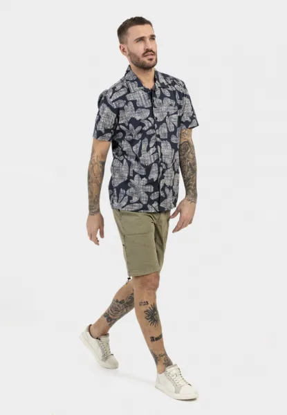 Košeľa Camel Active Shortsleeve Shirt Blue