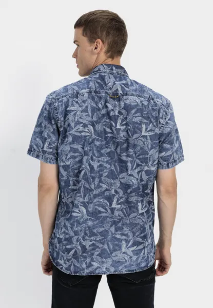 Košeľa Camel Active Shortsleeve Shirt Elemental Blue