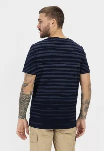 Tričko Camel Active Henley 1/2 Arm Blue