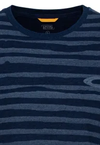 Tričko Camel Active Henley 1/2 Arm Blue