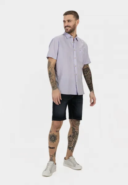 Košeľa Camel Active Shortsleeve Shirt Lavendel