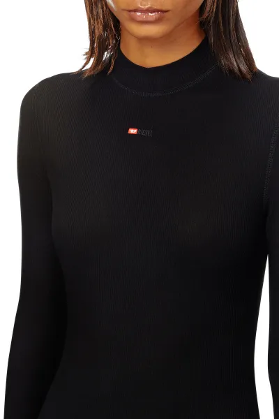 Šaty Diesel D-Mokky-Ls-Microdiv Dress Black 1