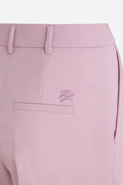 Nohavice Karl Lagerfeld Hun Kim'S Edit Tailored Pants Orchid Bouquet