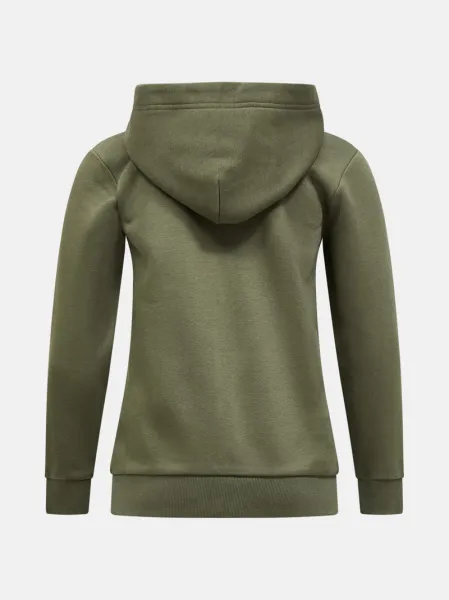Mikina Peak Performance Jr Original Zip Hood Pine Needle